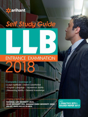Self Study Guide for LLB Entrance Examination 2018  - With 3 Practice Sets & Solved Paper 2017(English, Paperback, unknown)