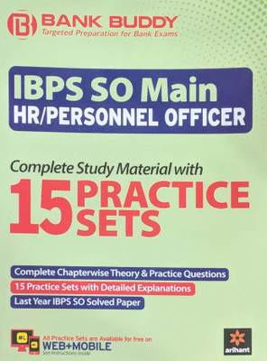 15 Practice Sets Ibps So Main HR Personnel Officer(English, Paperback, unknown)