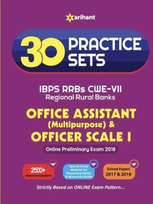 30 Practice Sets Ibps Rrbs Cwe-VII Office Assistant Multipurpose and Officer Scale-I Pre Exam 2018(English, Paperback, unknown)