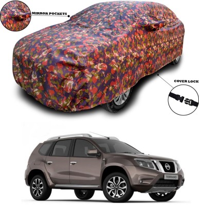 ANTHUB Car Cover For Nissan Terrano (With Mirror Pockets)(Multicolor)