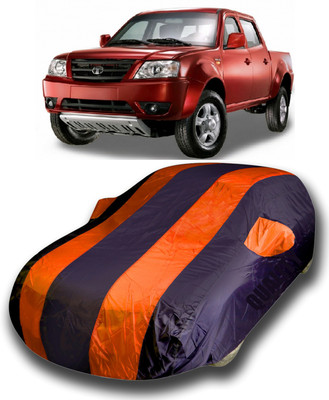 SanginiSang Car Cover For Tata Xenon (With Mirror Pockets)(Blue, Orange)
