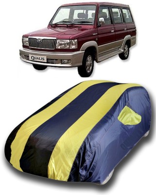 SanginiSang Car Cover For Toyota Qualis (With Mirror Pockets)(Blue, Yellow)