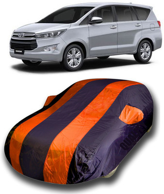 APNEK Car Cover For Toyota Innova (With Mirror Pockets)(Blue, Orange)