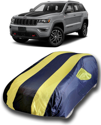siddharth fashion Car Cover For Jeep Grand Cherokee (With Mirror Pockets)(Yellow, Blue)