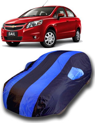 Gavya Car Cover For Chevrolet Sail (With Mirror Pockets)(Multicolor)