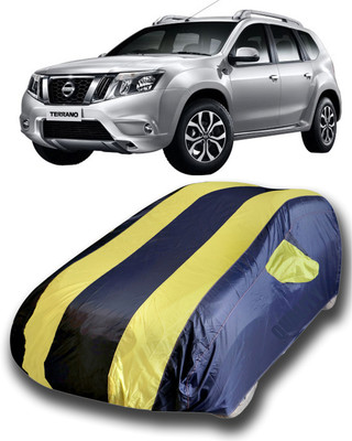 siddharth fashion Car Cover For Nissan Terrano (With Mirror Pockets)(Yellow)