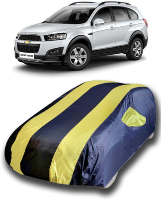 siddharth fashion Car Cover For Chevrolet Captiva (With Mirror Pockets)(Yellow)