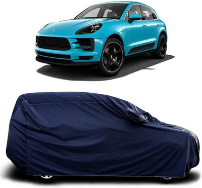KASHYAP FASHION WORLD Car Cover For Porsche Macan (With Mirror Pockets)(Blue)