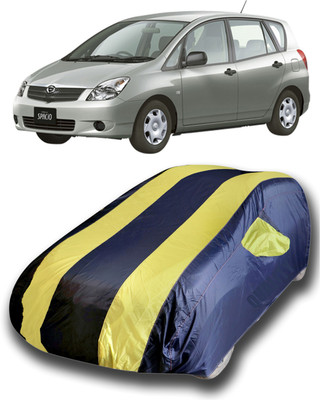 Gavya Car Cover For Toyota Corolla (With Mirror Pockets)(Blue, Yellow)