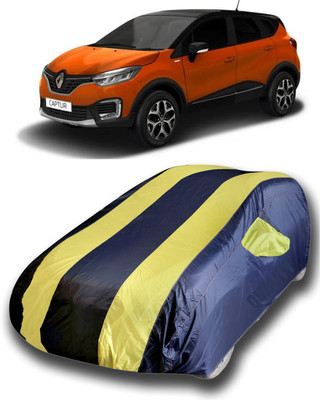 Gavya Car Cover For Renault Captur (With Mirror Pockets)(Yellow, Blue)