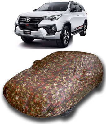 SanginiSang Car Cover For Toyota New Fortuner (With Mirror Pockets)(Multicolor)