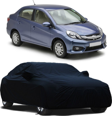 STARIE Car Cover For Honda Amaze (With Mirror Pockets)(Black, For 2014, 2015, 2016, 2017, 2018 Models)