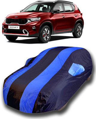 KASHYAP ENTERPRISE Car Cover For Kia Sonet (With Mirror Pockets)(Blue)