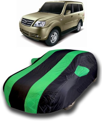 Gavya Car Cover For Tata Sumo Grande MK II (With Mirror Pockets)(Blue, Green)