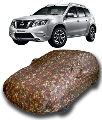 SanginiSang Car Cover For Nissan Terrano (With Mirror Pockets)(Multicolor)