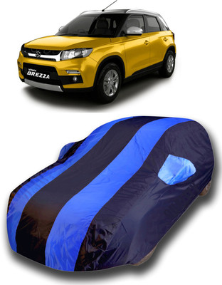 siddharth fashion Car Cover For Maruti Suzuki Vitara Brezza (With Mirror Pockets)(Blue)