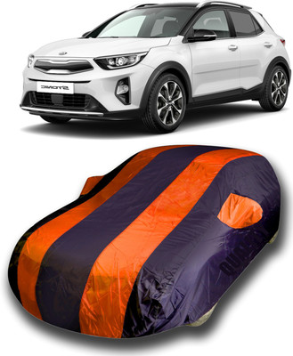 KASHYAP FASHION WORLD Car Cover For Kia Stonic (With Mirror Pockets)(Orange)