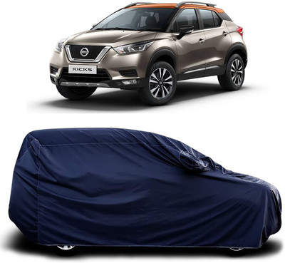 siddharth fashion Car Cover For Nissan Kicks (With Mirror Pockets)(Blue)