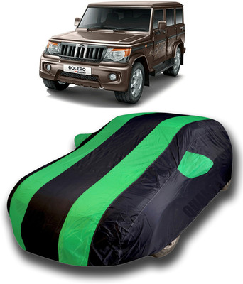 KASHYAP FASHION WORLD Car Cover For Mahindra Bolero (With Mirror Pockets)(Green)