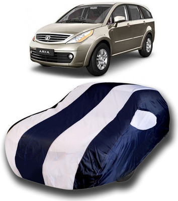 SanginiSang Car Cover For Tata Aria (With Mirror Pockets)(Blue, White)