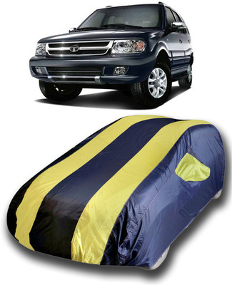 SanginiSang Car Cover For Tata Safari Dicor (With Mirror Pockets)(Blue, Yellow)