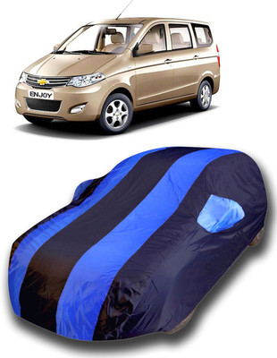 KASHYAP ENTERPRISE Car Cover For Chevrolet Enjoy (With Mirror Pockets)(Blue)