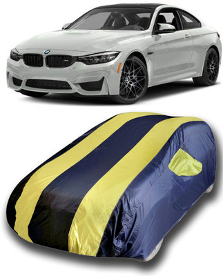 SanginiSang Car Cover For BMW M4 (With Mirror Pockets)(Blue, Yellow)