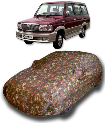 SanginiSang Car Cover For Toyota Qualis (With Mirror Pockets)(Multicolor)