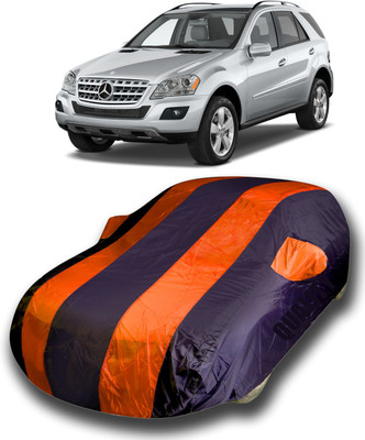 SanginiSang Car Cover For Mercedes Benz ML350 (With Mirror Pockets)(Orange, Blue)