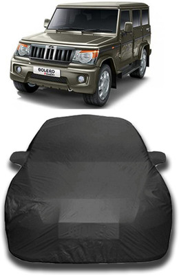 KASHYAP FASHION WORLD Car Cover For Mahindra Bolero (With Mirror Pockets)(Grey)