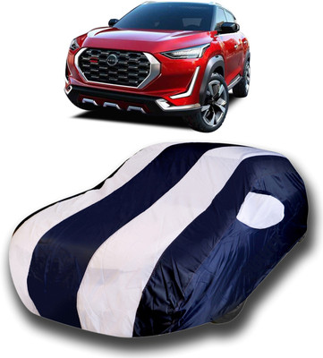 APNEK Car Cover For Nissan Magnite (With Mirror Pockets)(White)