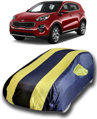 siddharth fashion Car Cover For Kia Sportage (With Mirror Pockets)(Yellow)