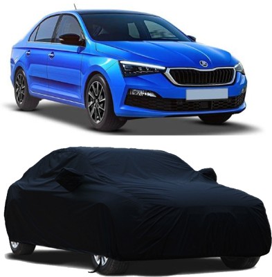 STARIE Car Cover For Skoda Rapid (With Mirror Pockets)(Black, For 2014, 2015, 2016, 2017, 2018, 2019, 2020 Models)