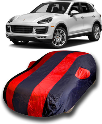 KASHYAP FASHION WORLD Car Cover For Porsche Cayenne (With Mirror Pockets)(Red)
