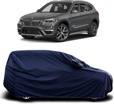 siddharth fashion Car Cover For BMW X1 (With Mirror Pockets)(Blue)