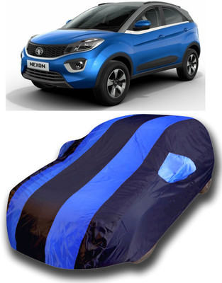SanginiSang Car Cover For Tata Nexon (With Mirror Pockets)(Blue)
