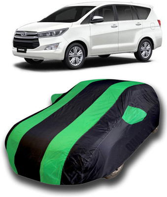 Gavya Car Cover For Toyota Innova Crysta (With Mirror Pockets)(Blue, Green)