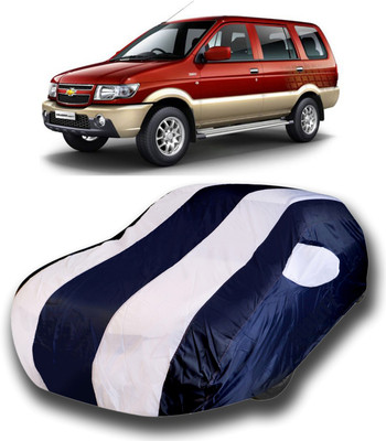 siddharth fashion Car Cover For Chevrolet Tavera (With Mirror Pockets)(White)
