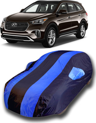 siddharth fashion Car Cover For Hyundai SantaFe (With Mirror Pockets)(Blue)