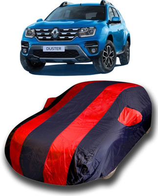 SanginiSang Car Cover For Renault Duster (With Mirror Pockets)(Red)