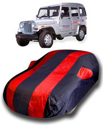 SanginiSang Car Cover For Mahindra Marshal (With Mirror Pockets)(Red)