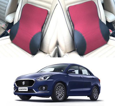 Oshotto Black, Red Fabric, Leatherite Car Pillow Cushion for Maruti Suzuki(Rectangular, Pack of 1)