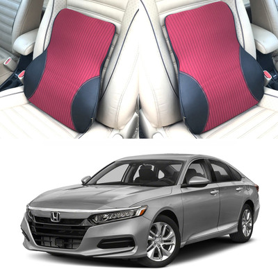 Oshotto Black, Red Fabric, Leatherite Car Pillow Cushion for Honda(Rectangular, Pack of 1)