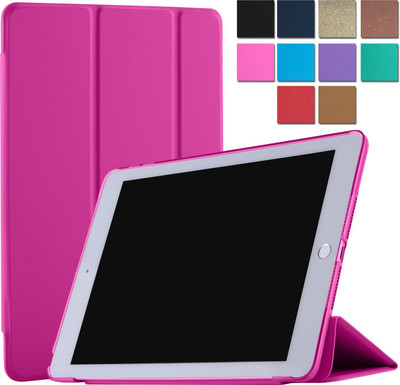 DuraSafe Cases Flip Cover for iPad Mini 4 7.9 Inch 2015 [ Mini 4th Gen ][ A1538 A1550 ] TriFold Hard PC Translucent Back Cover(Pink, Dual Protection, Pack of: 1)