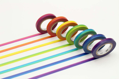 MT Washi Single side Art Cello tape (Manual)(Multicolor)