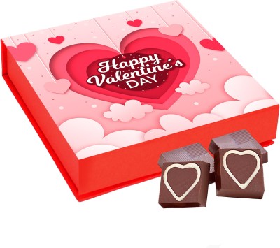 Chocoloony Mlik Chocolates Gift Box for Happy Valentine Day 9Pcs Truffles(9 Units)