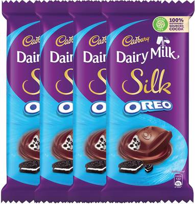 Cadbury Dairy Milk Silk Oreo Chocolate Bar 130 g (Pack of 4) Bars  (4 x 130 g)