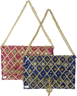 KUBER INDUSTRIES Party Multicolor  Clutch