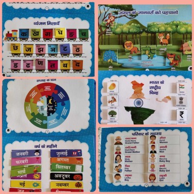 ilearnngrow Hindi Learning Kit for Pre-Nursery(Multicolor)