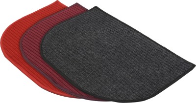 KUBER INDUSTRIES Microfiber Door Mat(Multicolor, Free, Pack of 3)